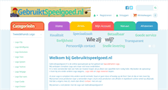 Desktop Screenshot of gebruiktspeelgoed.nl